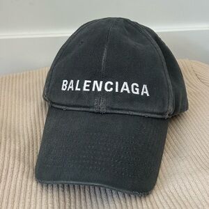 Balenciaga Charcoal Gray Cap
